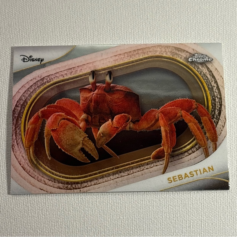 [5/$15] 2025 TOPPS CHROME DISNEY SEBASTIAN THE LITTLE MERMAID - BASE CARD #64 NM